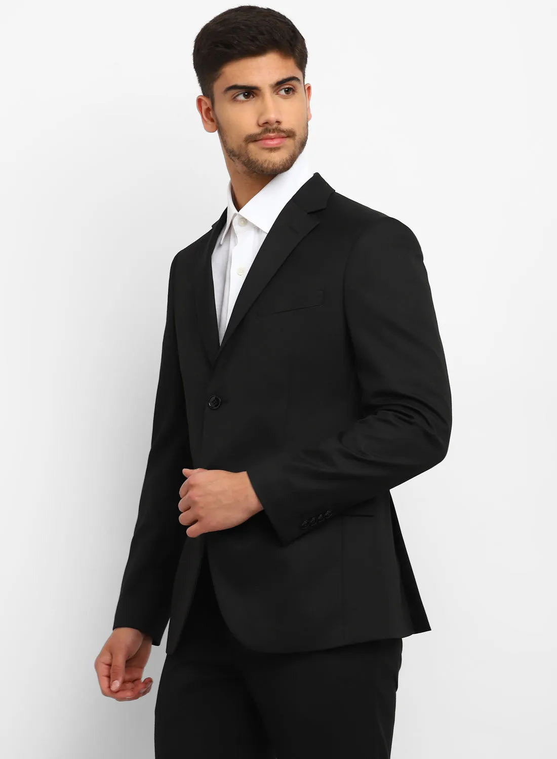 Black Notch Collar Jacket