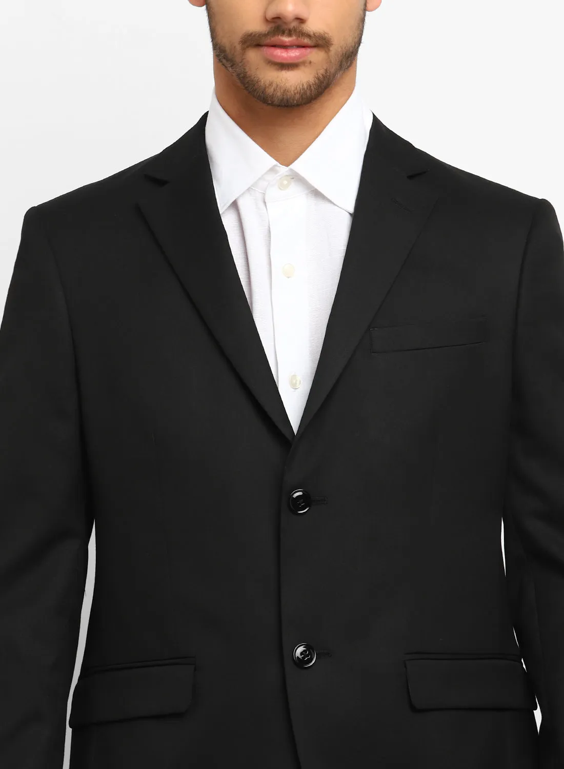Black Notch Collar Jacket