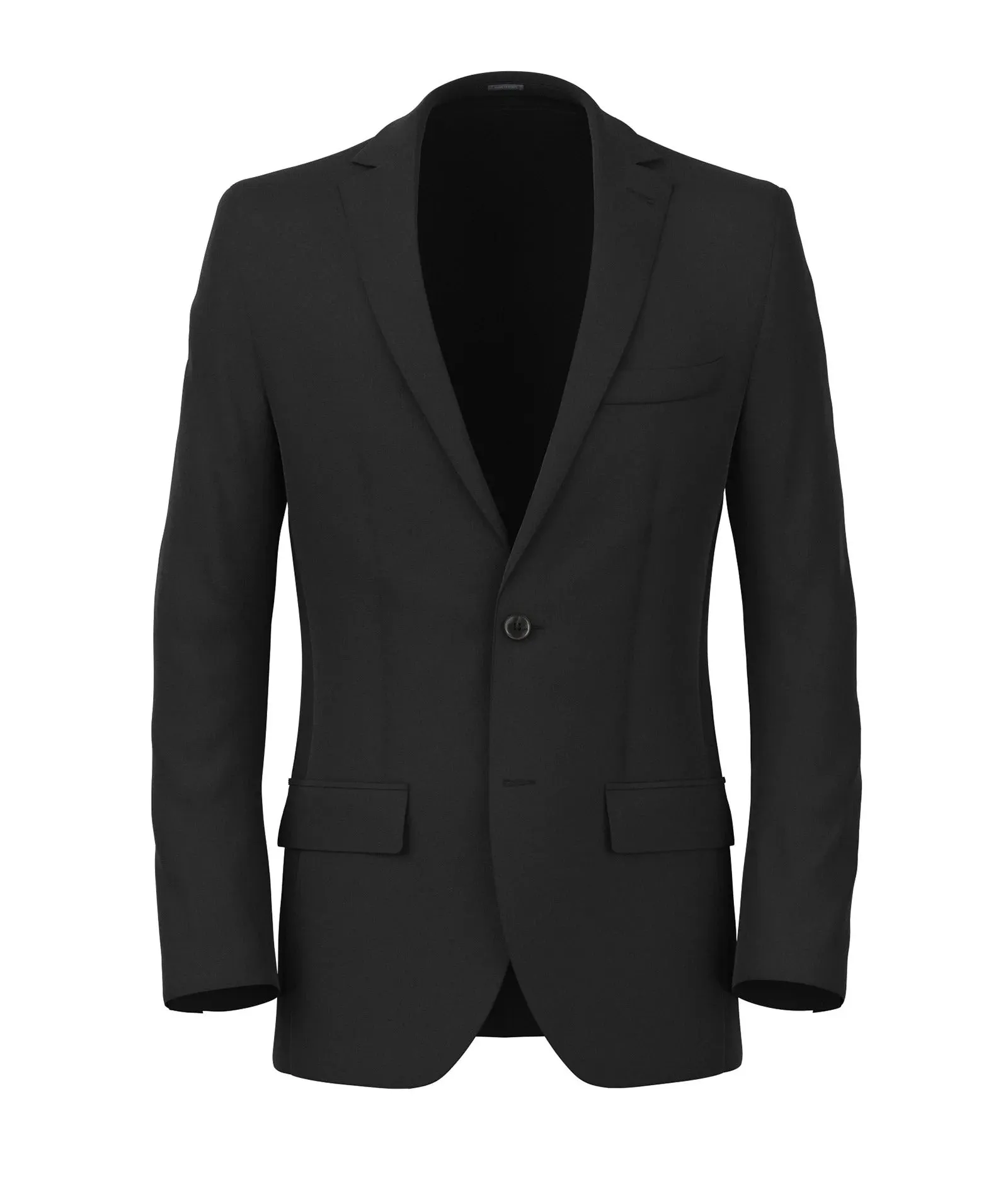 Black smooth velvet blazer