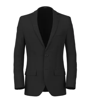 Black smooth velvet blazer