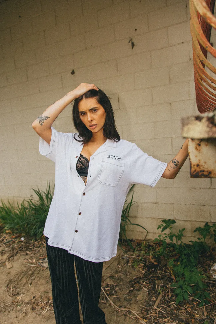 Bones Classic Contrast Stitch Shirt White