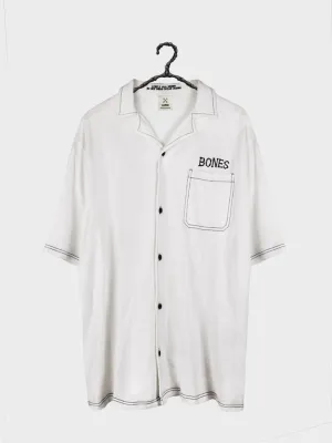 Bones Classic Contrast Stitch Shirt White