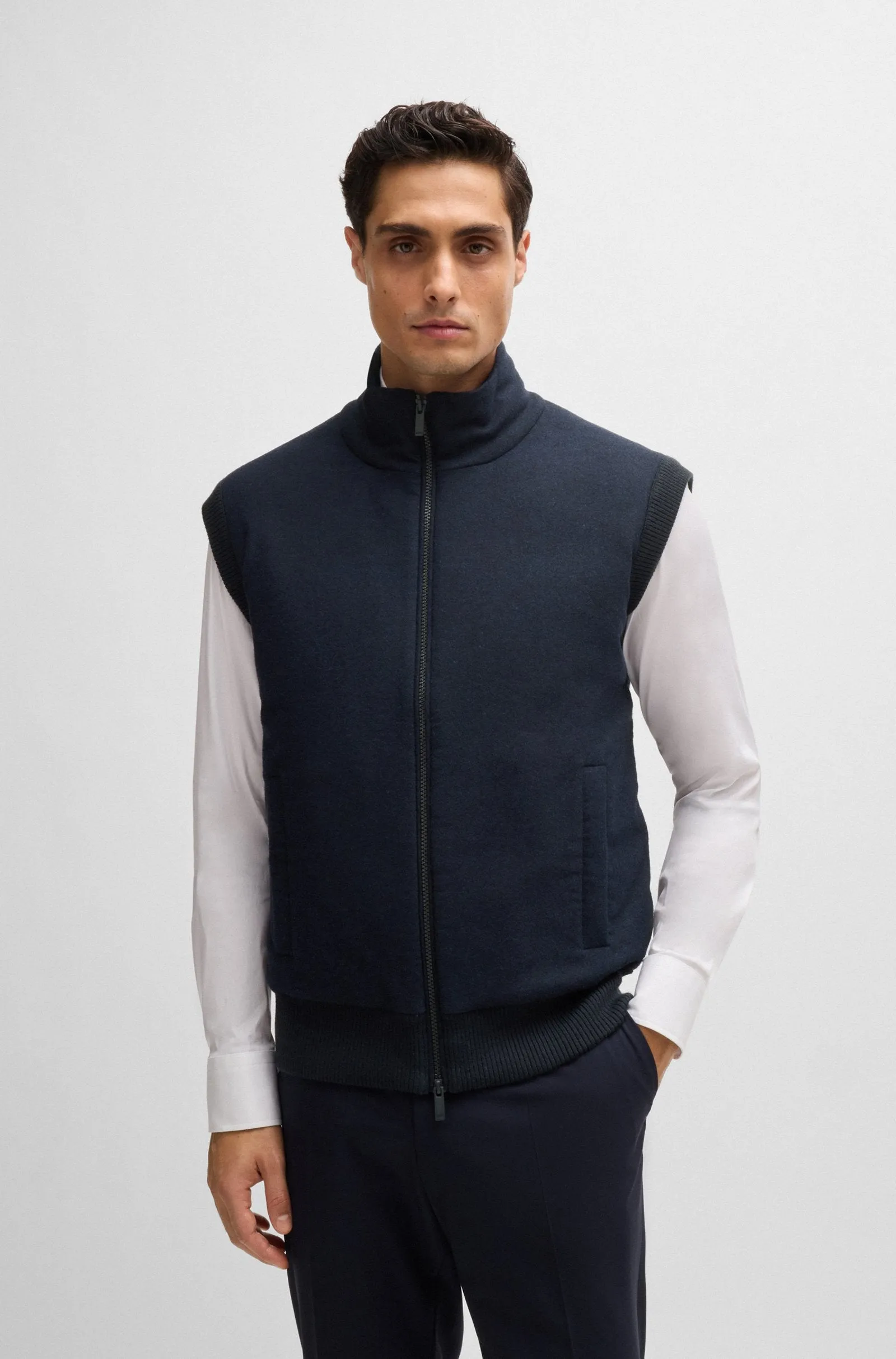BOSS Casual Jackets Regular Fit in Polyester Mix - P-EFLANOLO 10265906 01-50527647