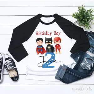 Boys Birthday T-Shirt | Superhero Themed Birthday Top