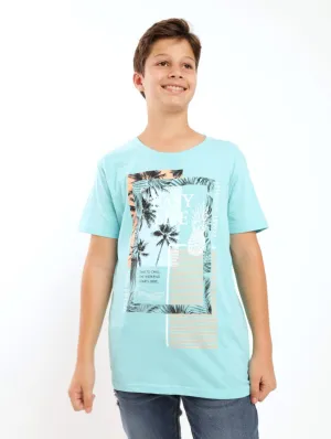 Boys Easy Life Tee - Light Green