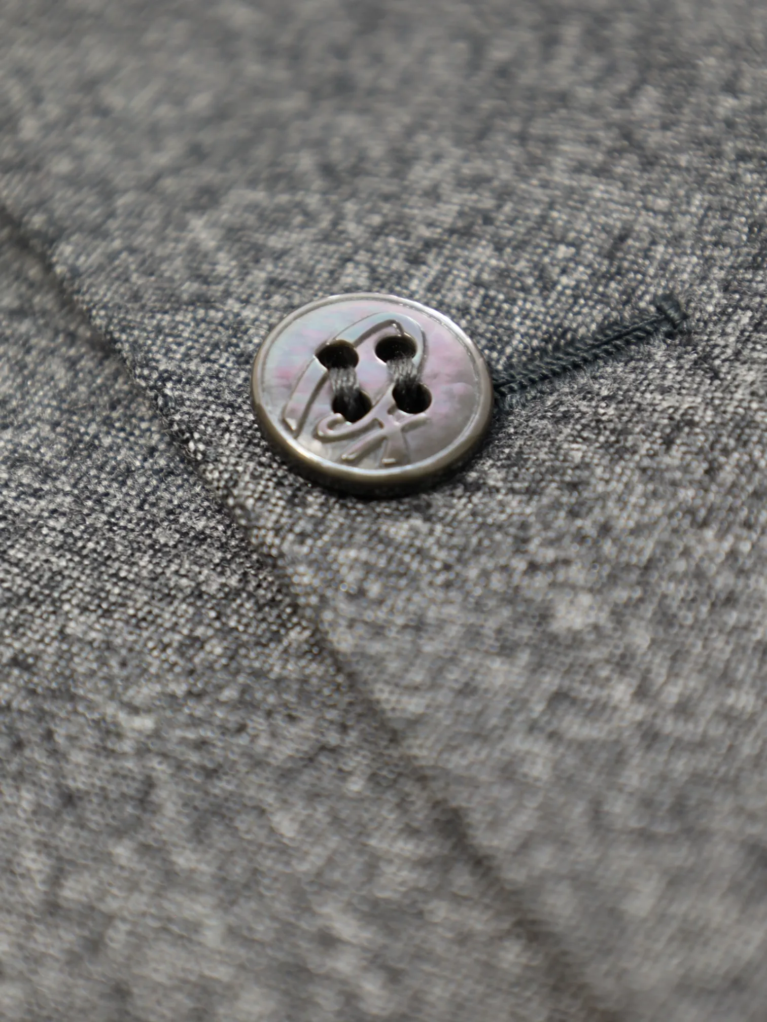 Brioni Grey Cashmere & Silk Double Breasted Waistcoat