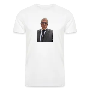 British Humor at its Finest: Tri-Blend Men's Organic Shirt with Funny Face of Jamie