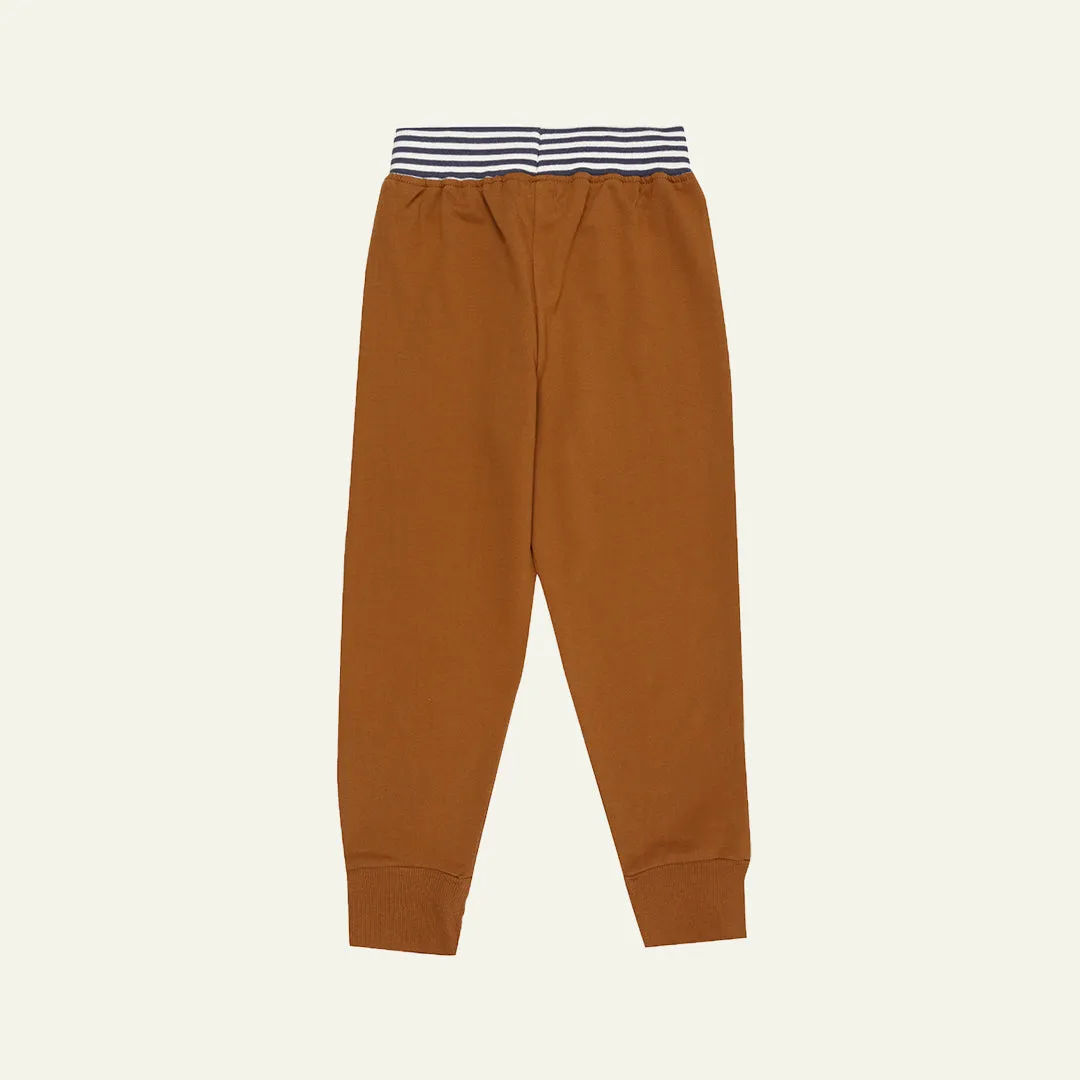 Brown Dinosaur Applique Joggers
