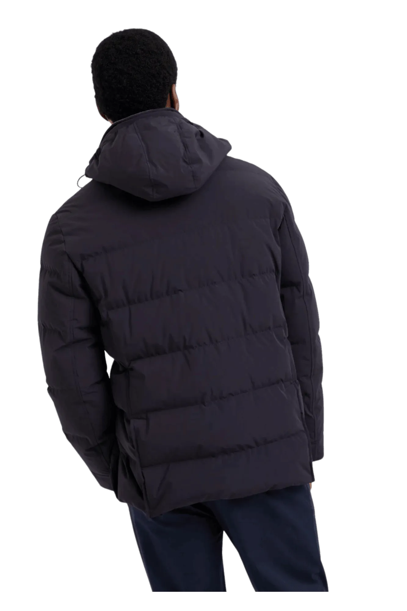 Brunello Cucinelli Men's Bonded Taffeta Down Jacket With Detachable Hood