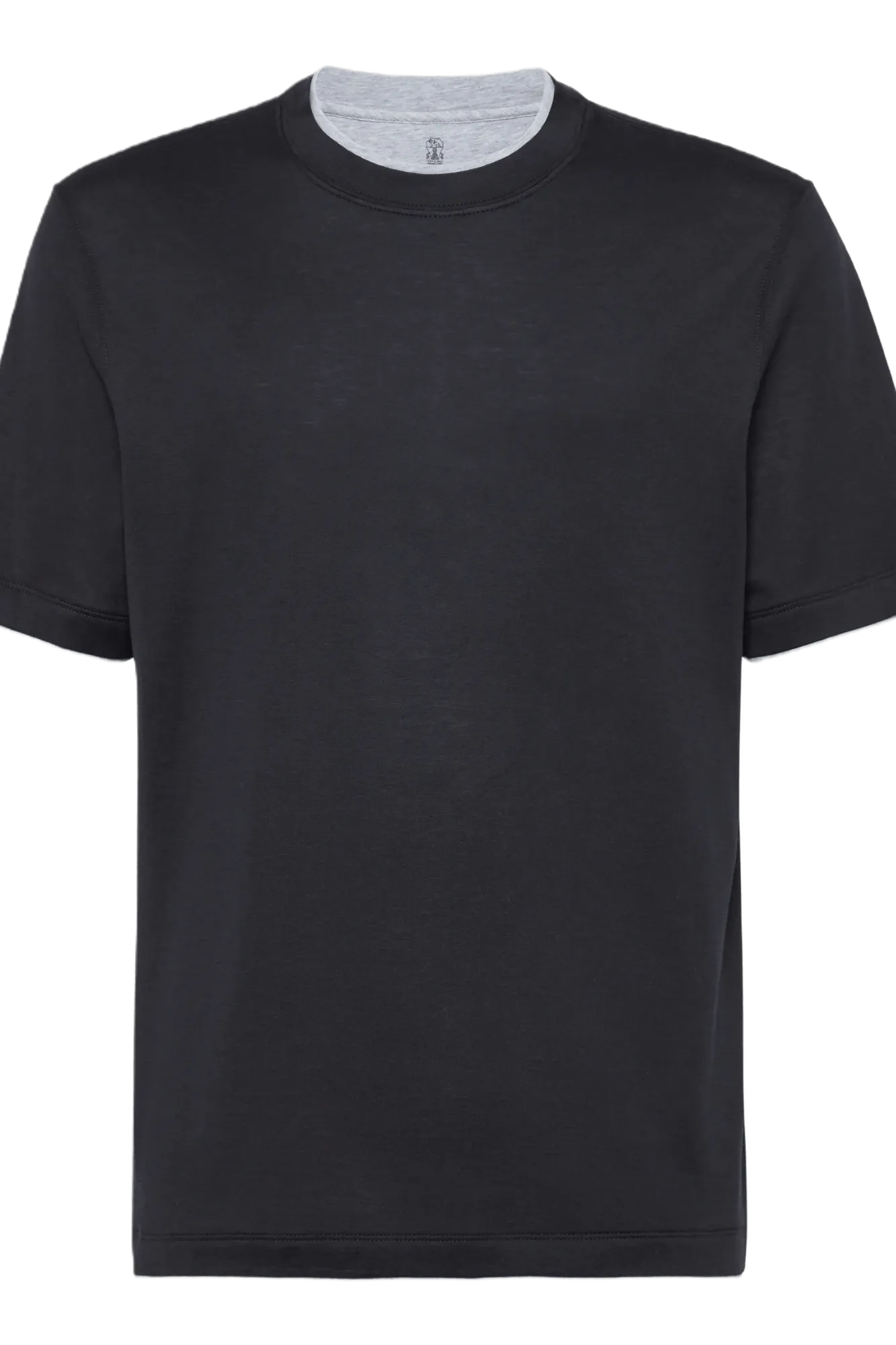 Brunello Cucinelli Men's Silk and Cotton Lightweight Jersey Crew Neck T-shirt