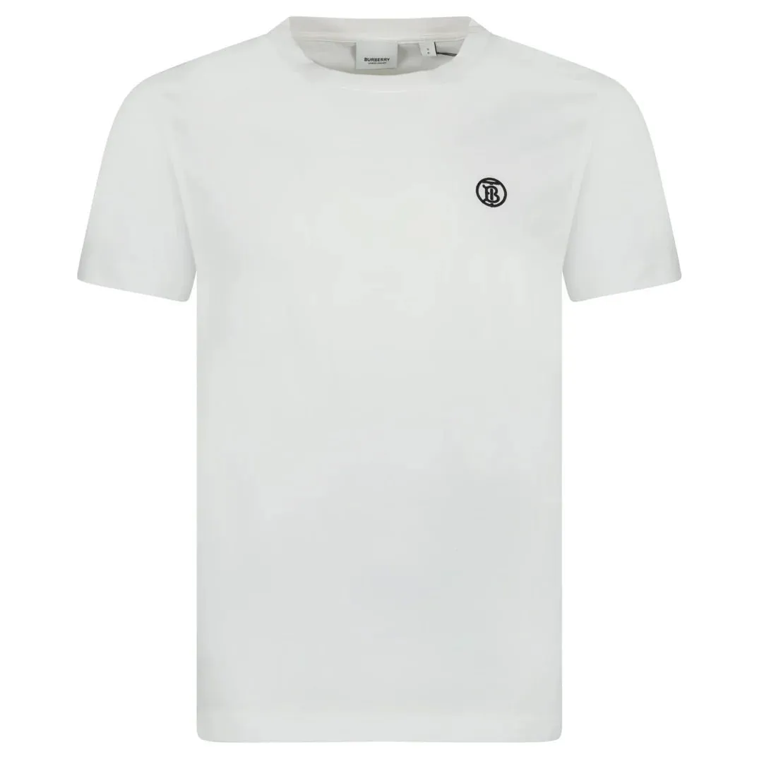 BURBERRY PARKER LOGO T-SHIRT WHITE