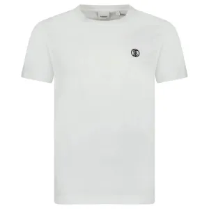 BURBERRY PARKER LOGO T-SHIRT WHITE