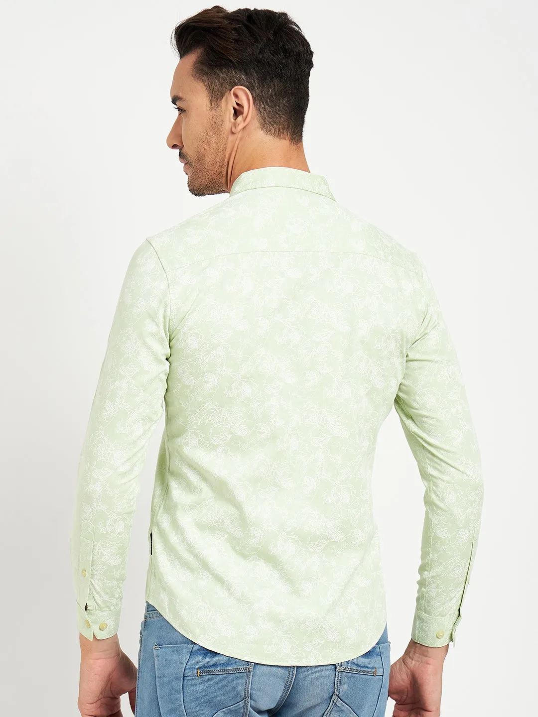 Camla Green Shirts For Men