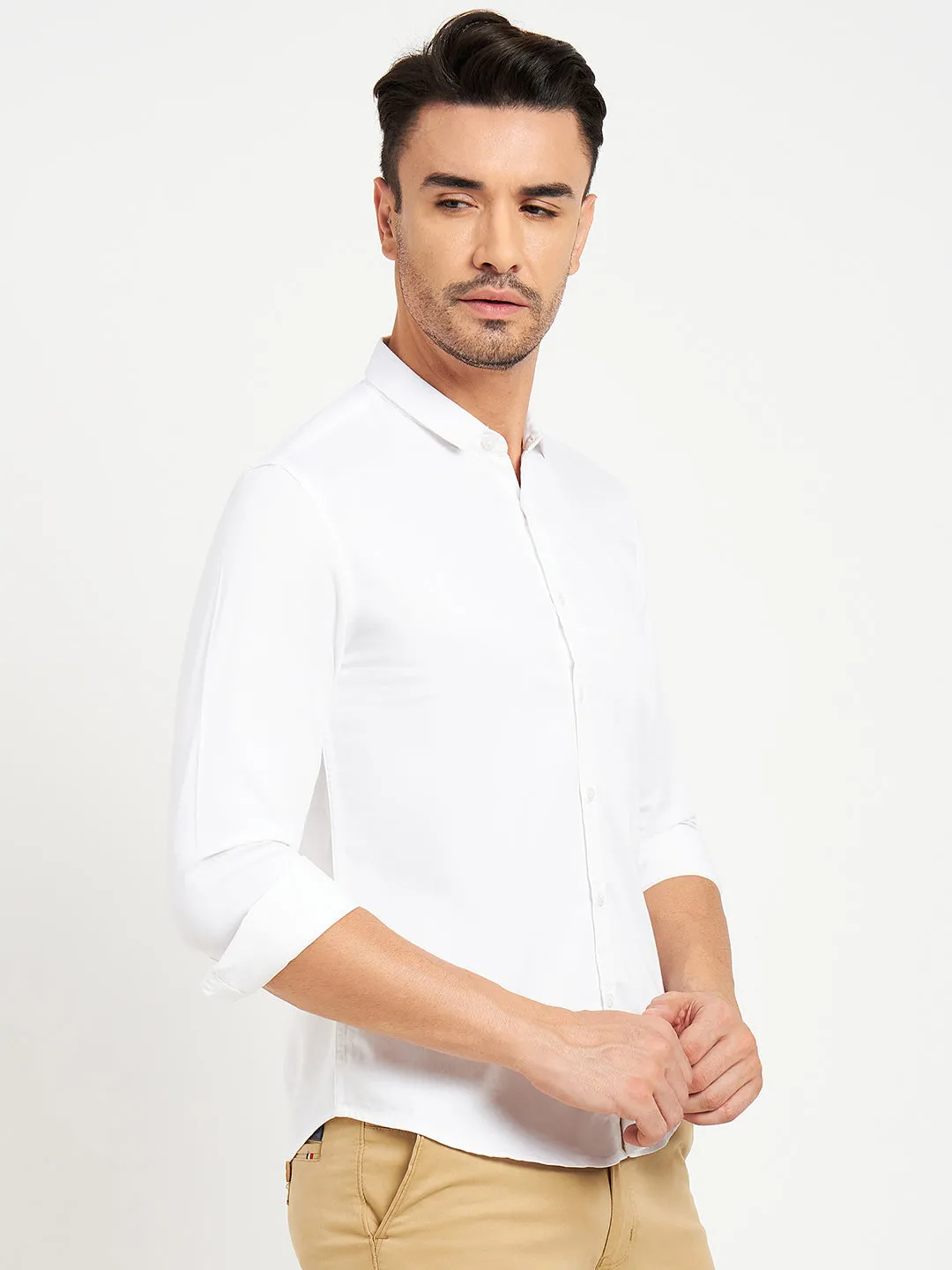 Camla White Shirts For Men