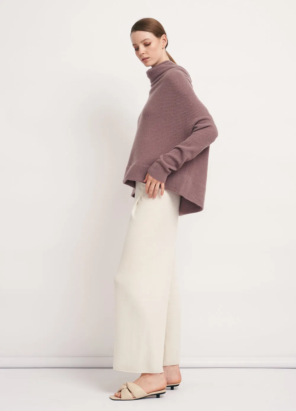 Cashmerism Cowl Neck Crop Top