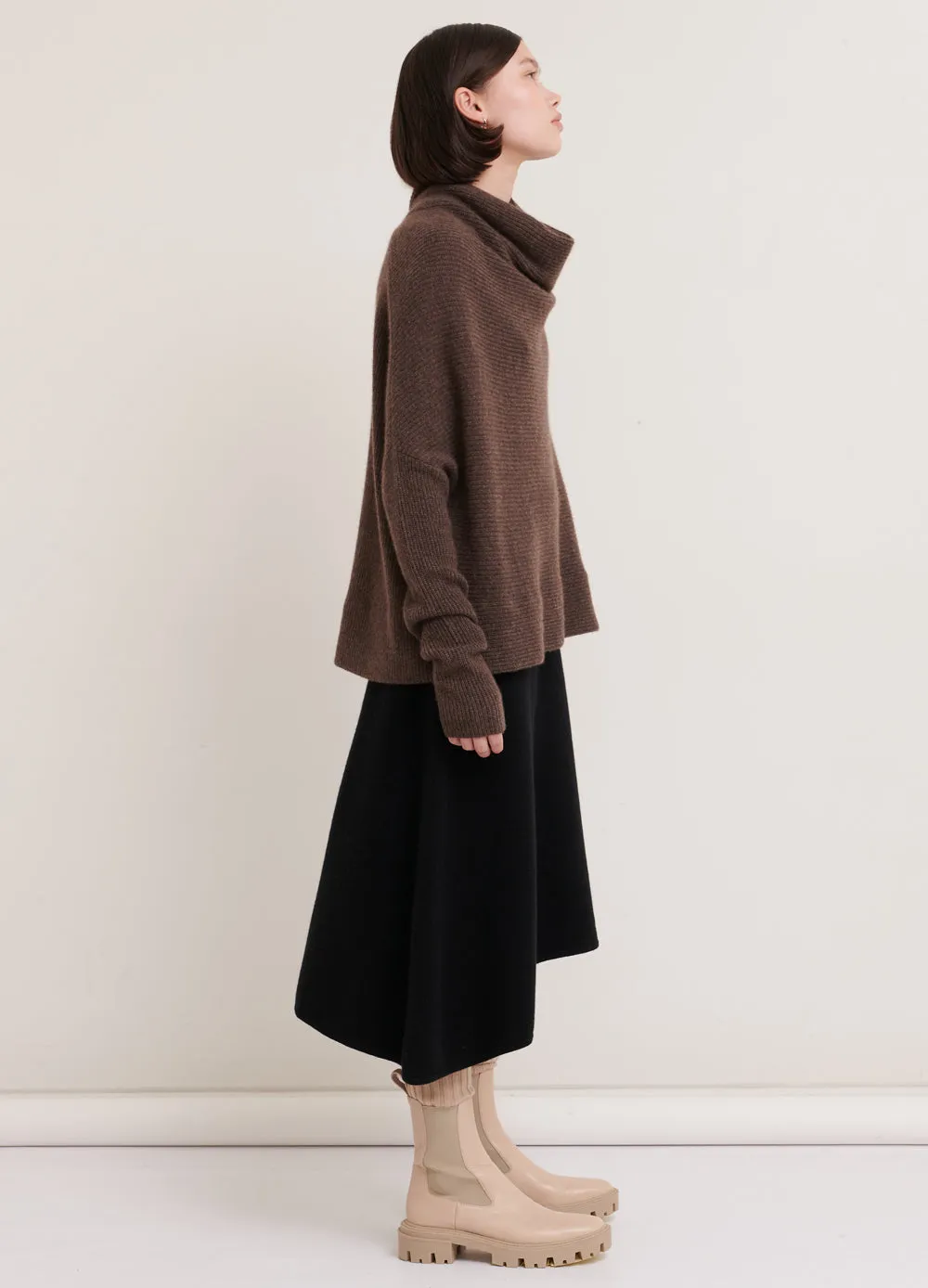 Cashmerism Cowl Neck Crop Top