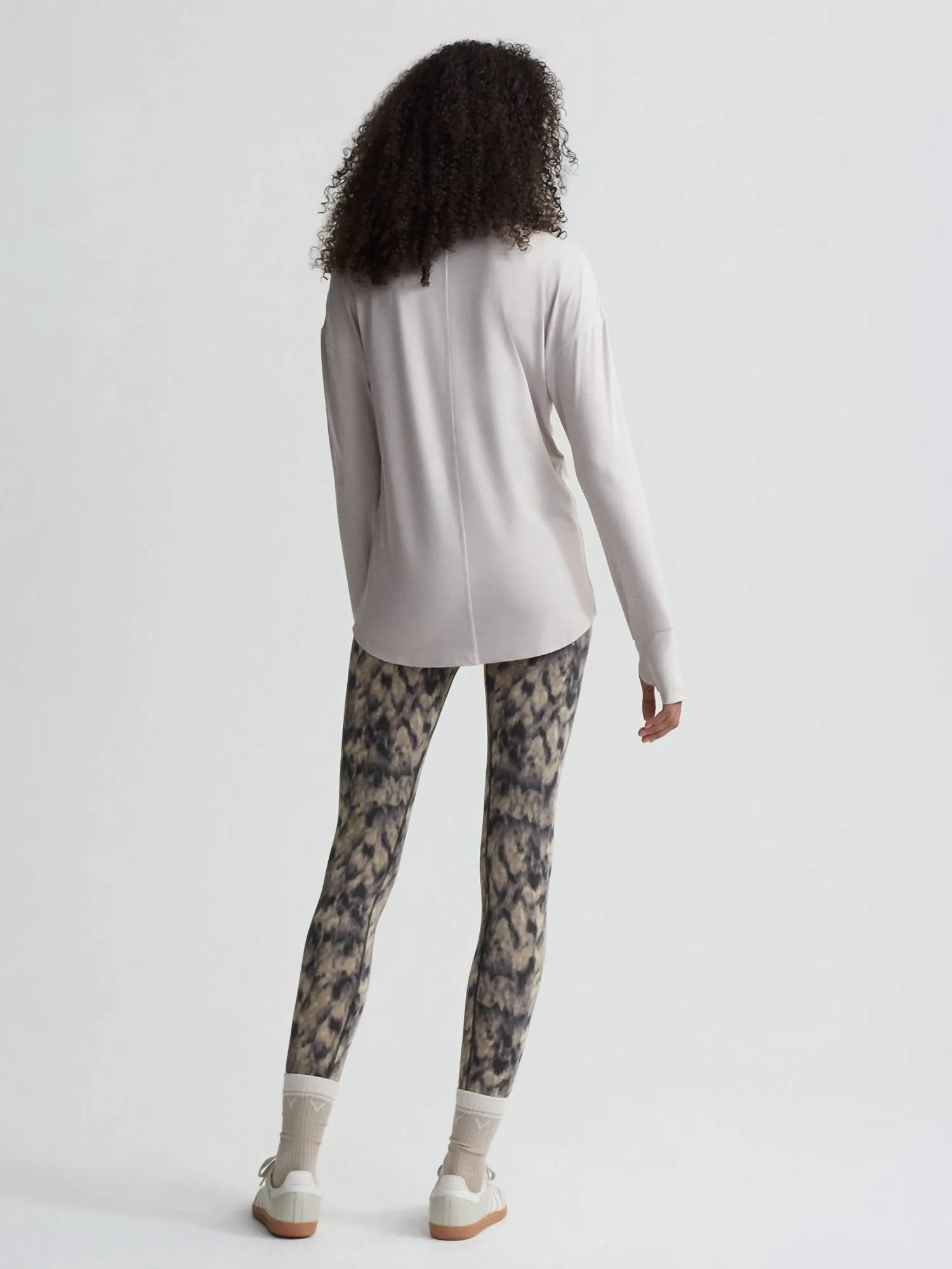 Cella Long Sleeve Tee In Chateau Grey