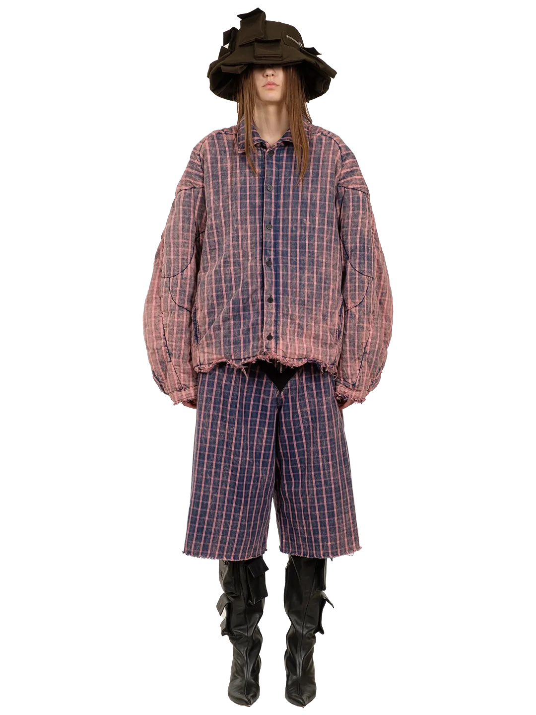 Checkered Muscle Overshirt