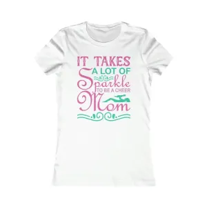 Cheer Mom Favorite Tee Chic Style on Sidelines