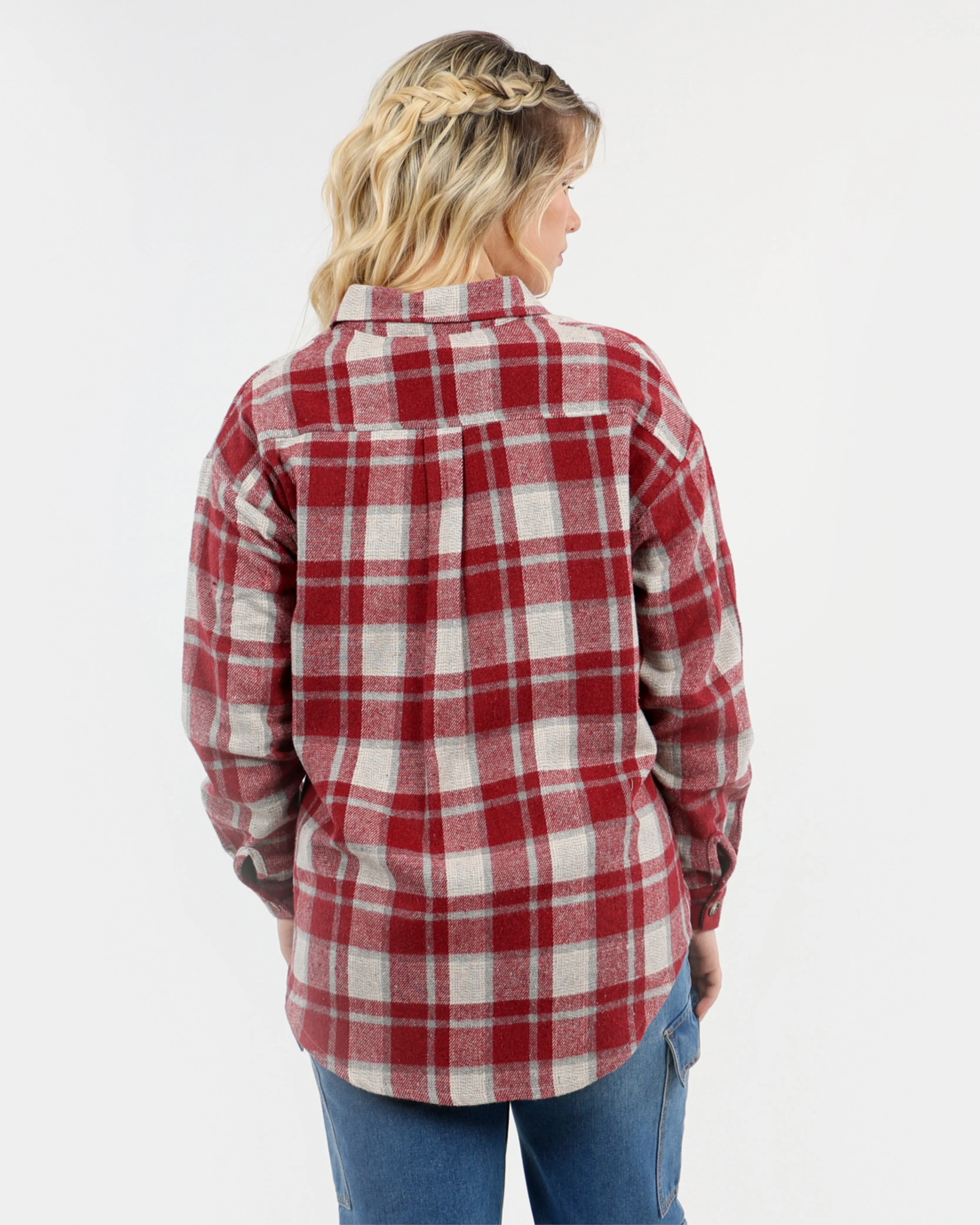 Cherry Flannel Check Shirt