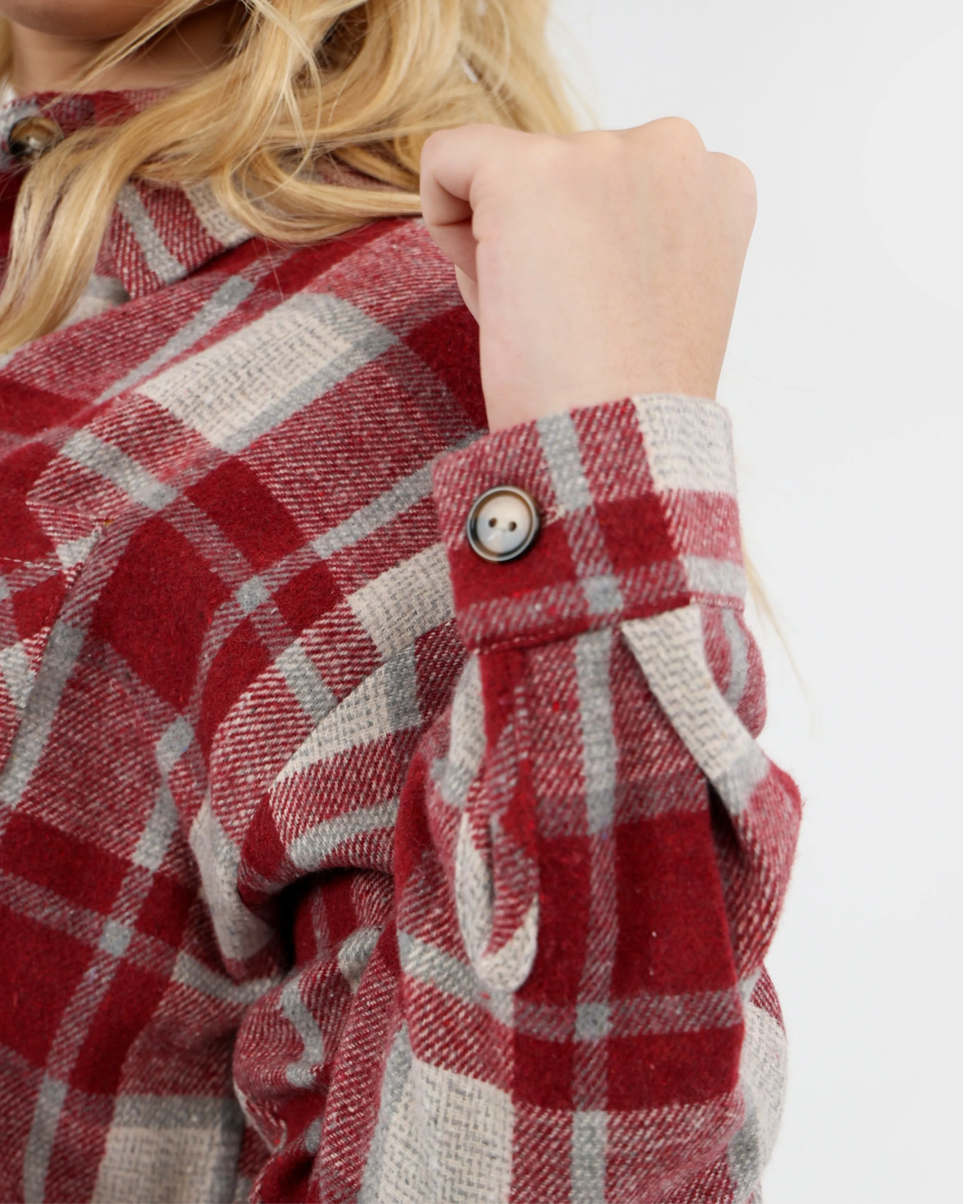 Cherry Flannel Check Shirt