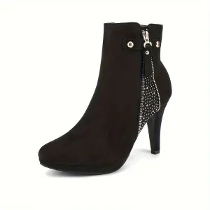 Chic Platform Ankle Booties Comfy High Heels for Any Occasion