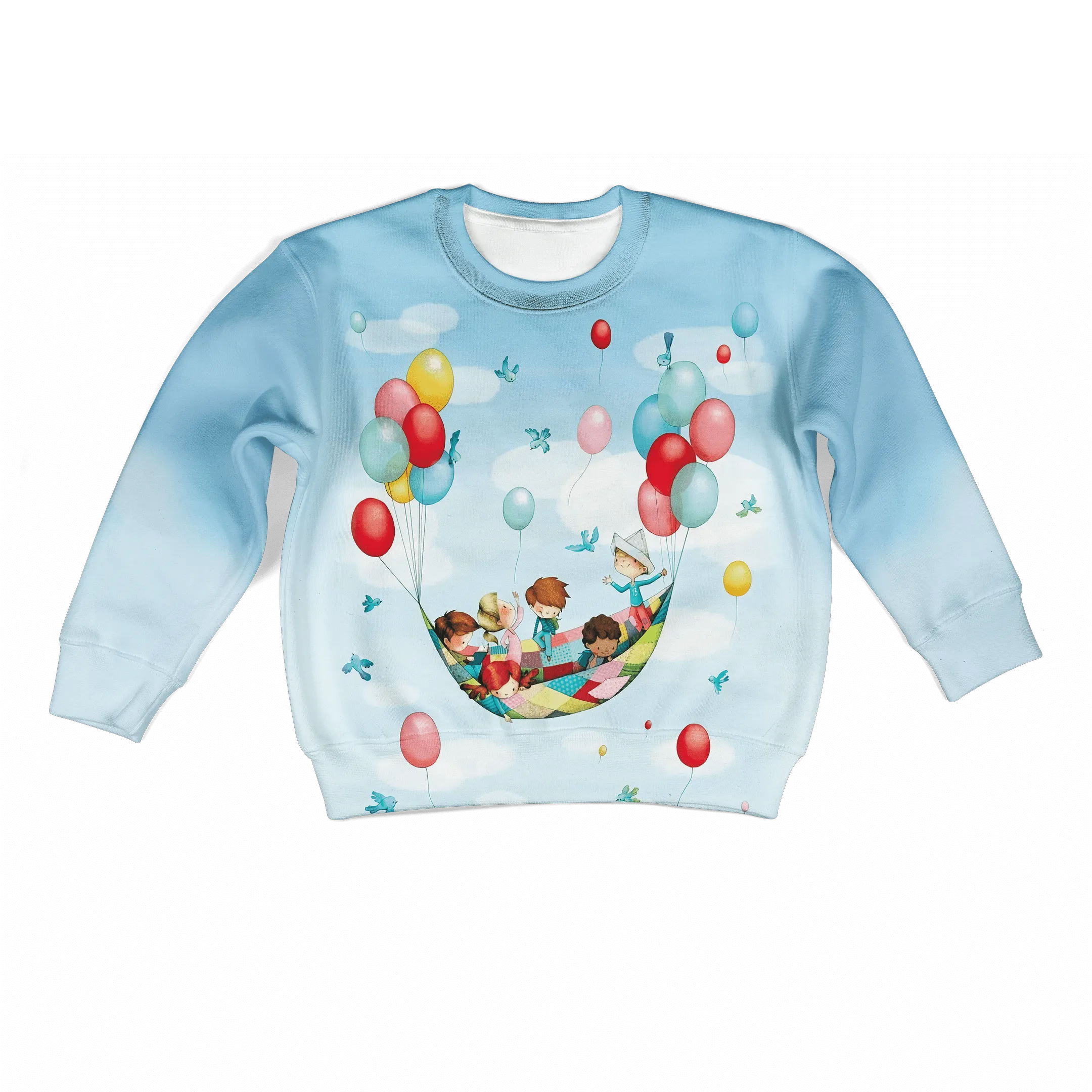 children are playing with balloon Kid Custom Cosplay Hoodies Apparel