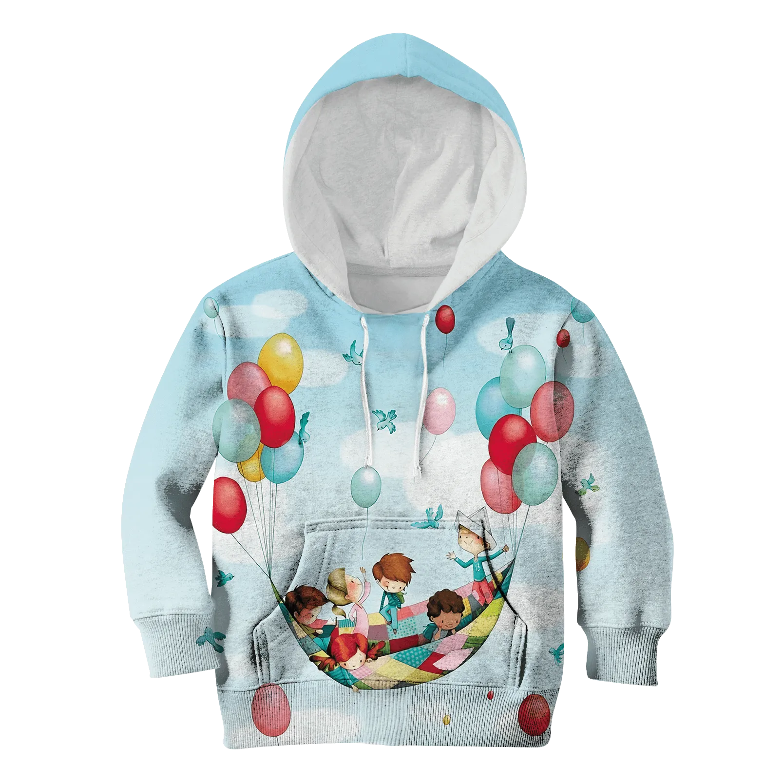 children are playing with balloon Kid Custom Cosplay Hoodies Apparel