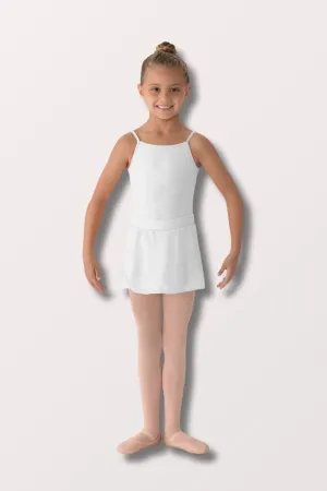 Children's Georgette Mock Wrap Skirt - White