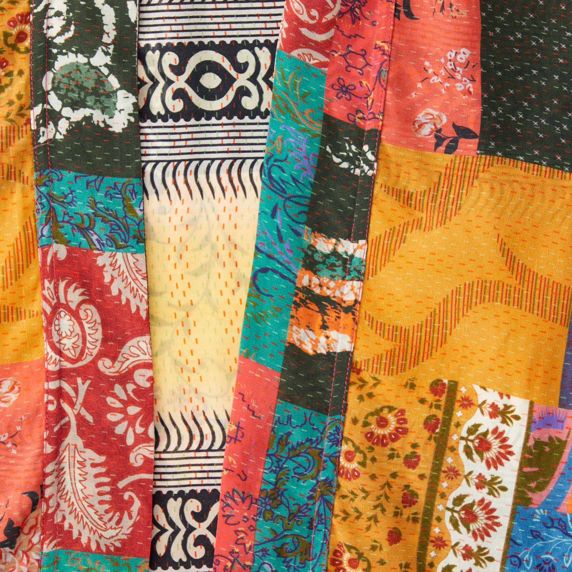 Clara’s Patchwork Print Robe
