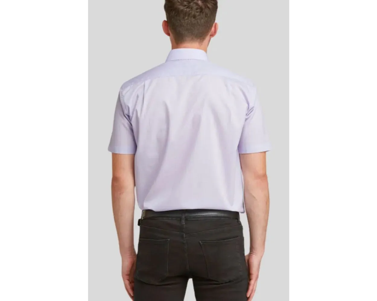 Classic Easy Care Short Sleeve Shirt - Lilac
