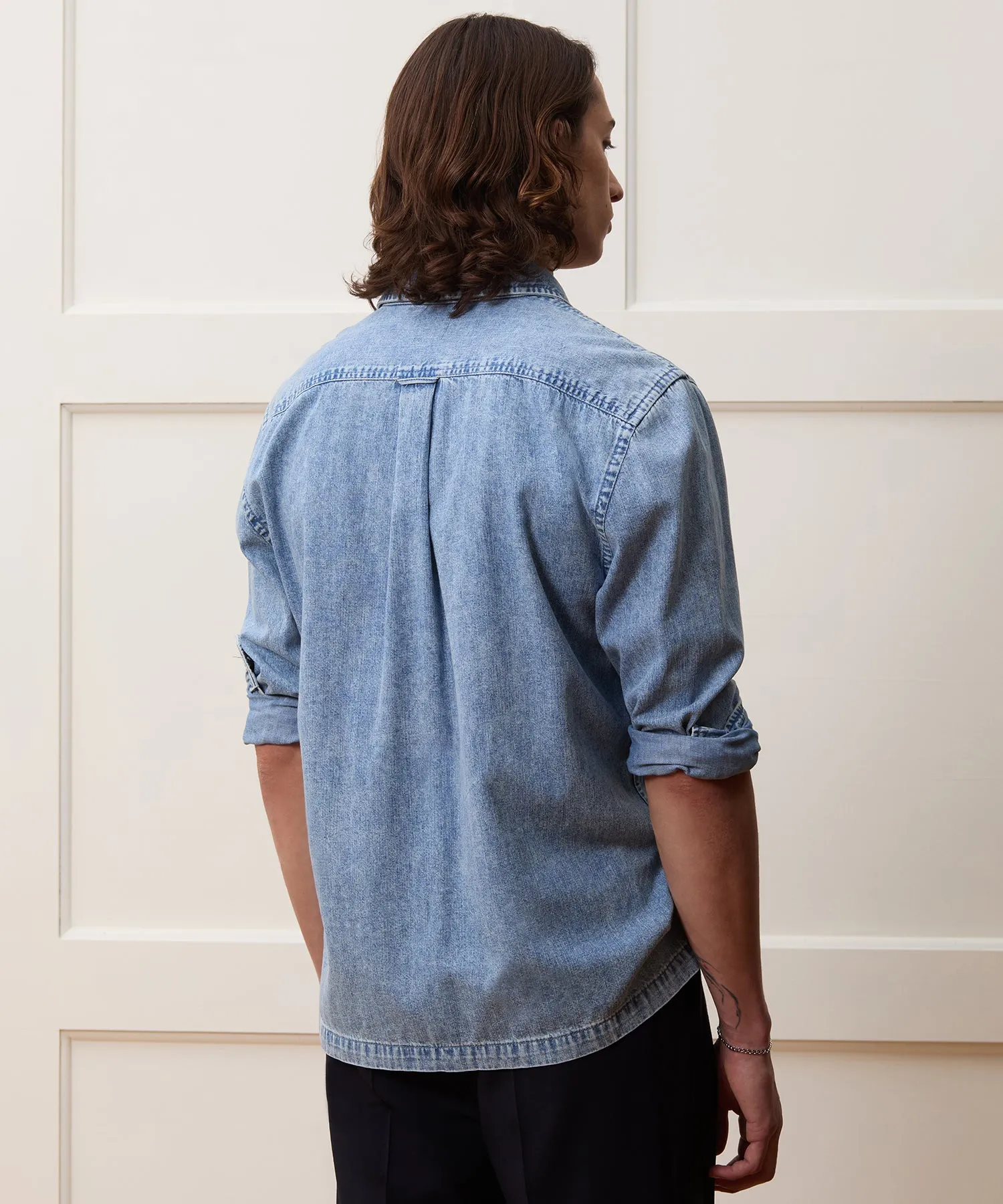 Classic Fit Denim Mariner Shirt