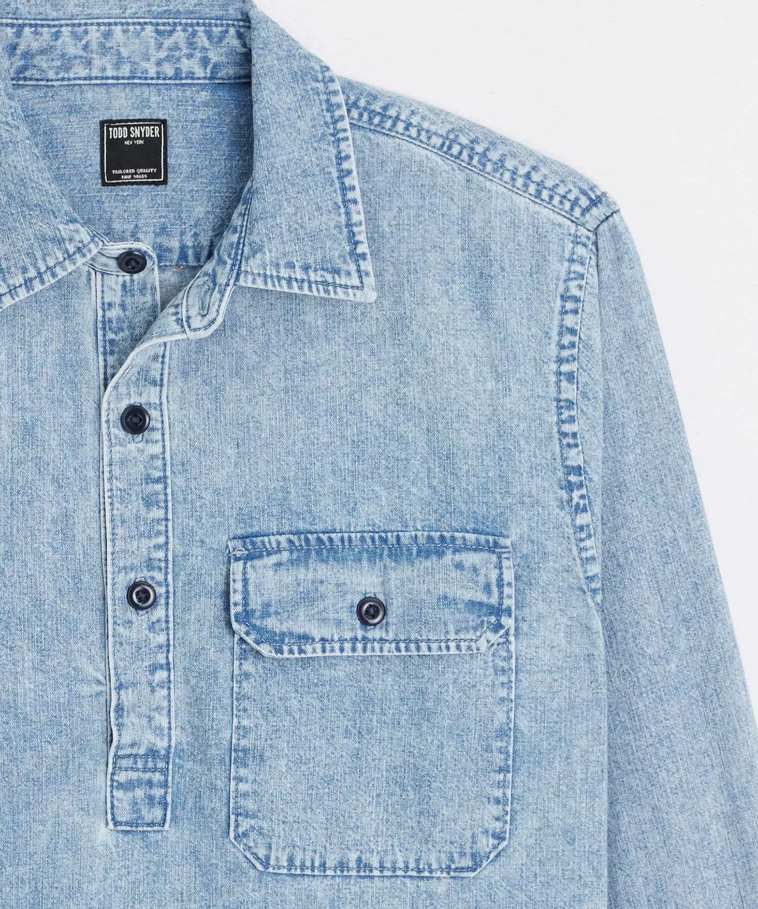 Classic Fit Denim Mariner Shirt