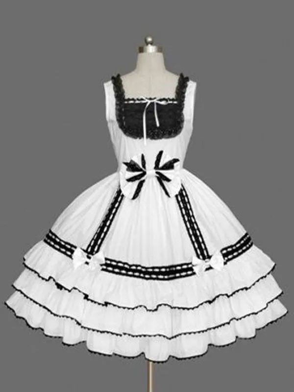 Classic Lolita JSK Dress Ruffles Pink Lolita Jumper Skirts