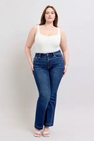 Classics Updated—Judy Blue Plus Size Flare Jeans with Pockets