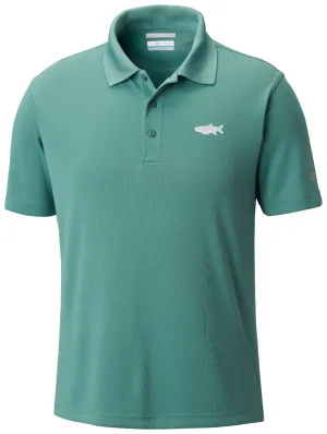 Columbia PFG Fish Series Polo Mens Shirt Thyme Green