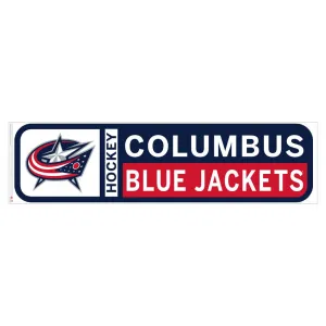 Columbus Blue Jackets 90x23 Team Repositional Wall Decal Design 56