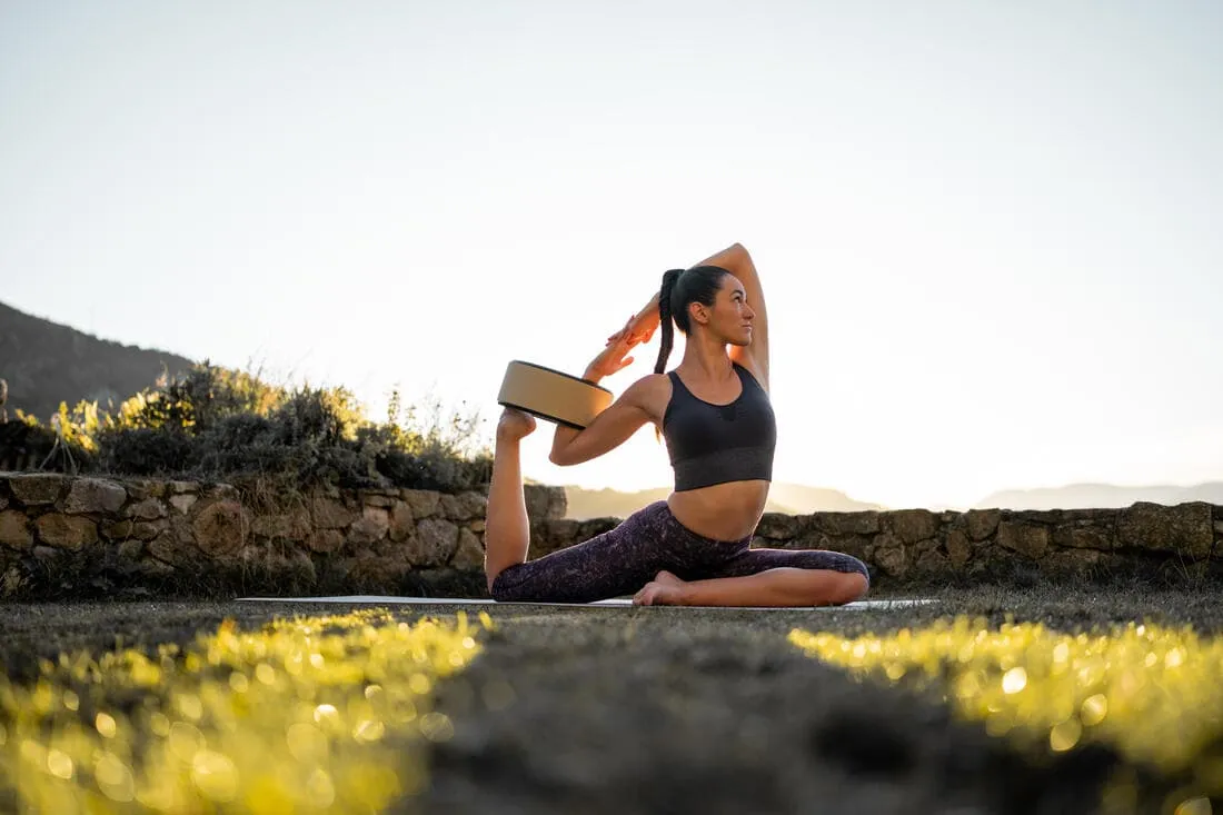 CORSAIRE FEMME YOGA DYNAMIQUE IMPRIME VIOLET