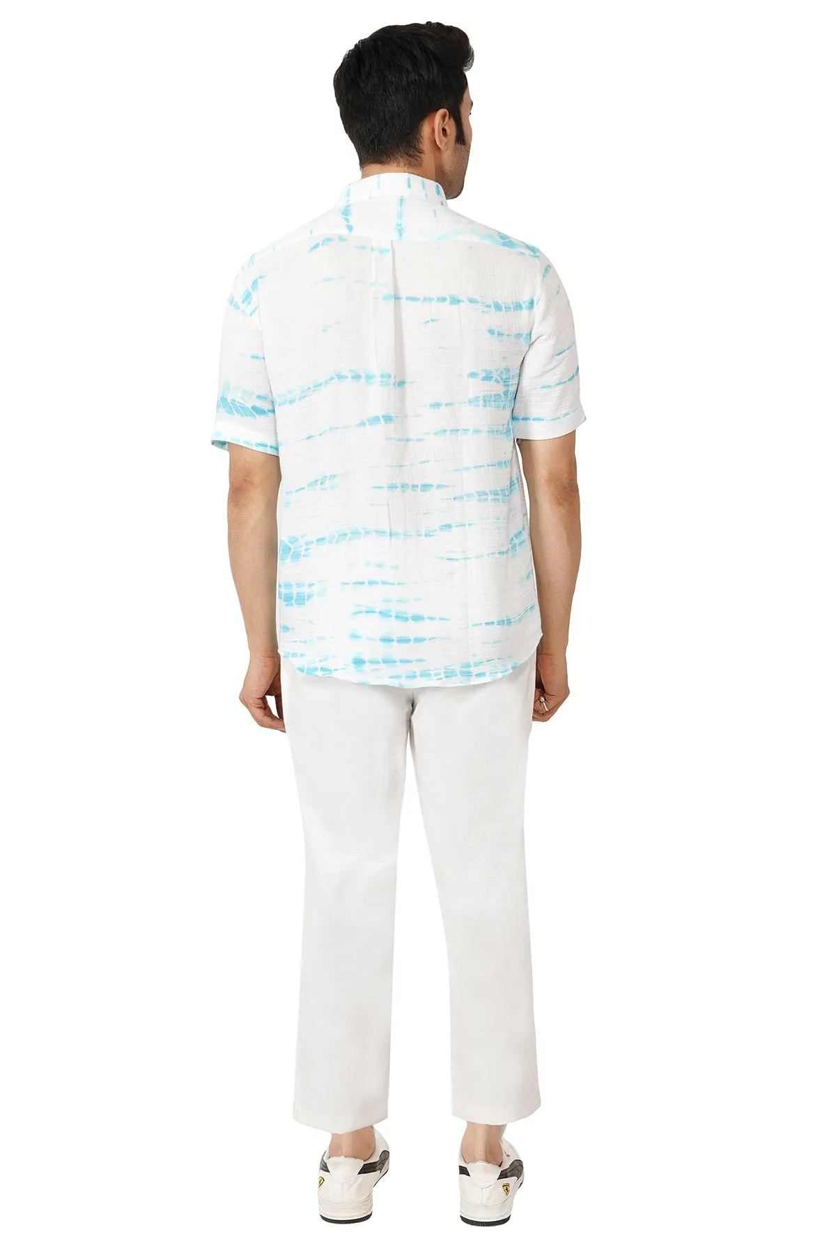 Cotton Linen Tie And Dye Shirt