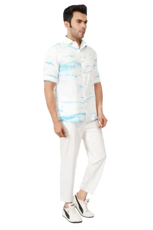 Cotton Linen Tie And Dye Shirt