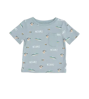 Court Culture x Kyte Baby Nautical Fog Toddler Crew Neck Tee