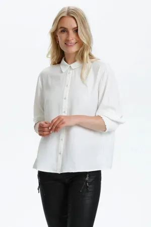 Cream Womens Nola Shirt - White