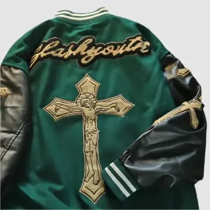 Cross Leather Jacket