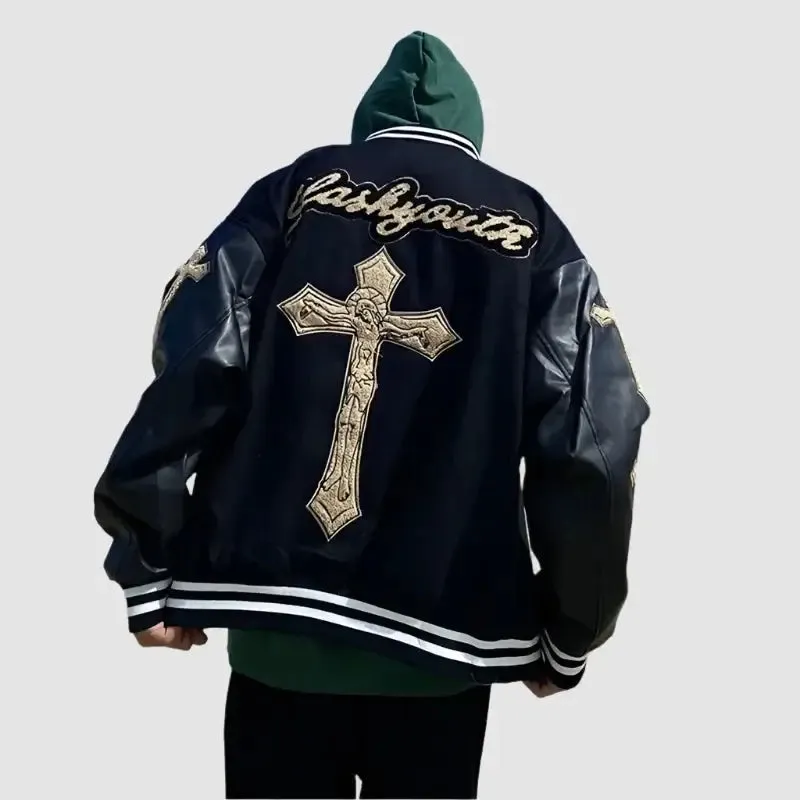 Cross Leather Jacket