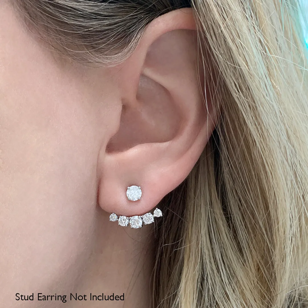 Curved Lab-Grown Diamond Earring Jackets (1 CTW)
