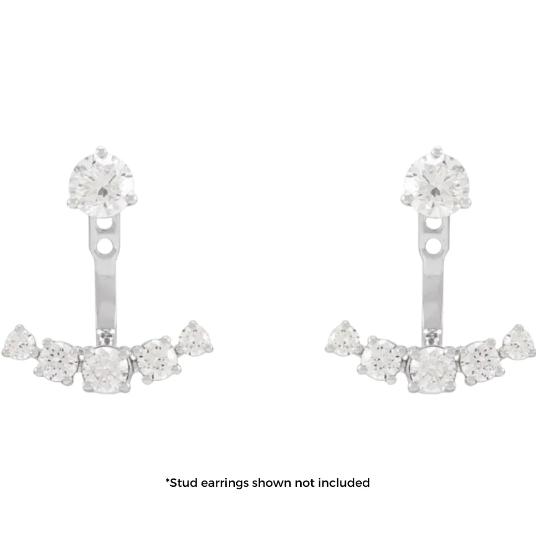 Curved Lab-Grown Diamond Earring Jackets (1 CTW)