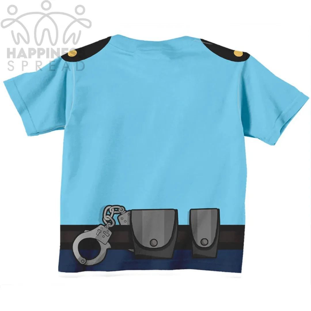 Custom Name and Number Police Officer Shirt, Personalized Boys Policeman Birthday T-Shirt, Birthday Shirt, Police Birthday Shirt, Police Costume