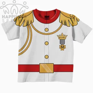 Custom Name Prince Charming Shirt, Personalized White Prince Charming Birthday T-Shirt, Boys Formal Prince Shirt.