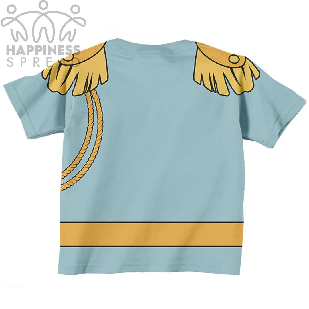 Custom Name Prince Charming Shirt, Personalized White Prince Charming Birthday T-Shirt, Boys Formal Prince Shirt.