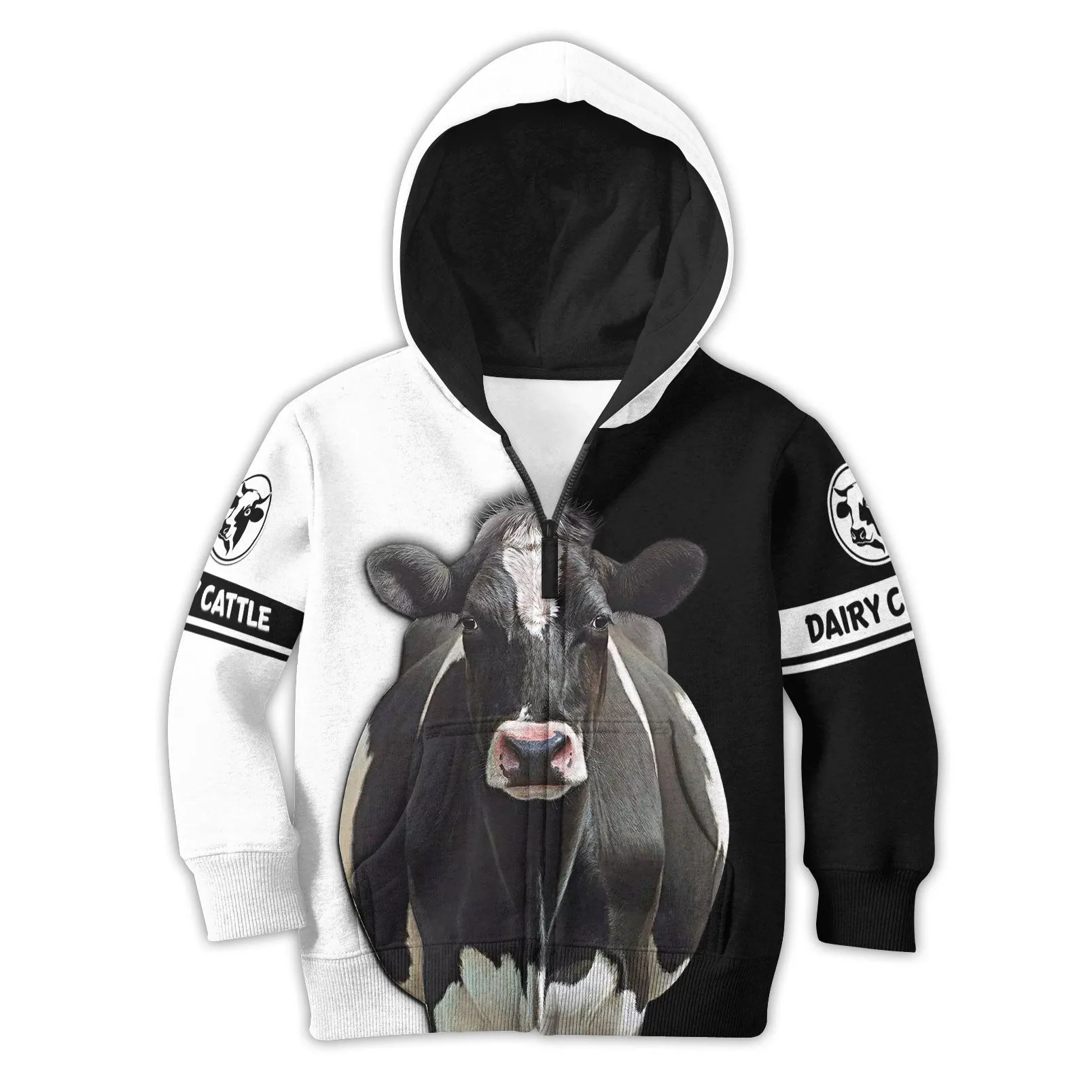 Dairy Cattle 3D Shirts For Kids Hoodie